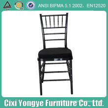 Black Plastic Resin Tiffany Chair for Banquet